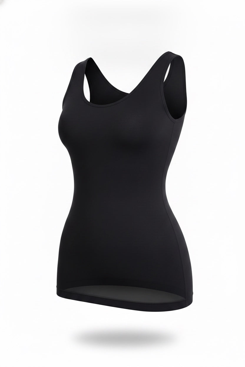 The Open-U Tank in black, shown on an invisible form