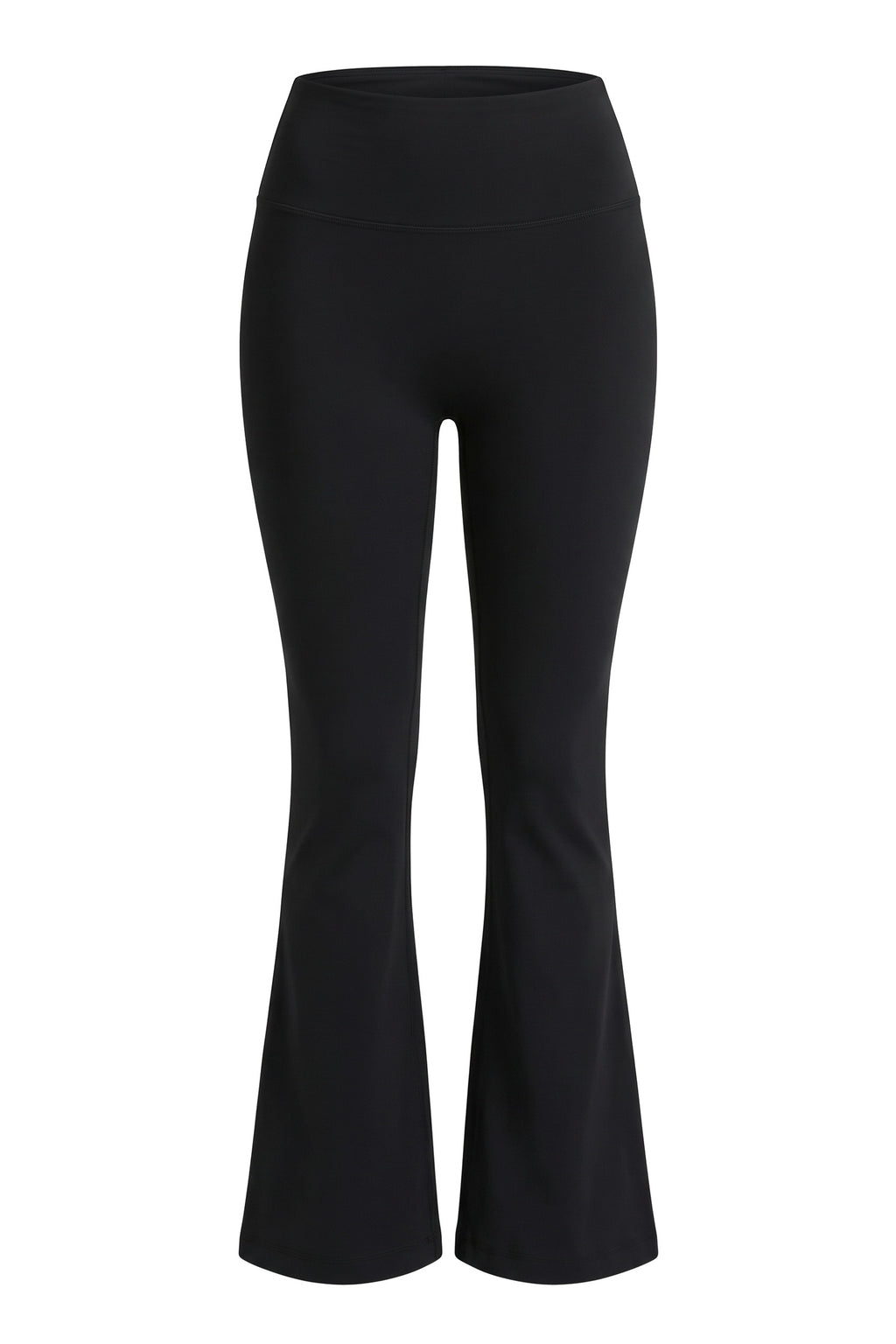 The Smooth Flare Legging in black, product only