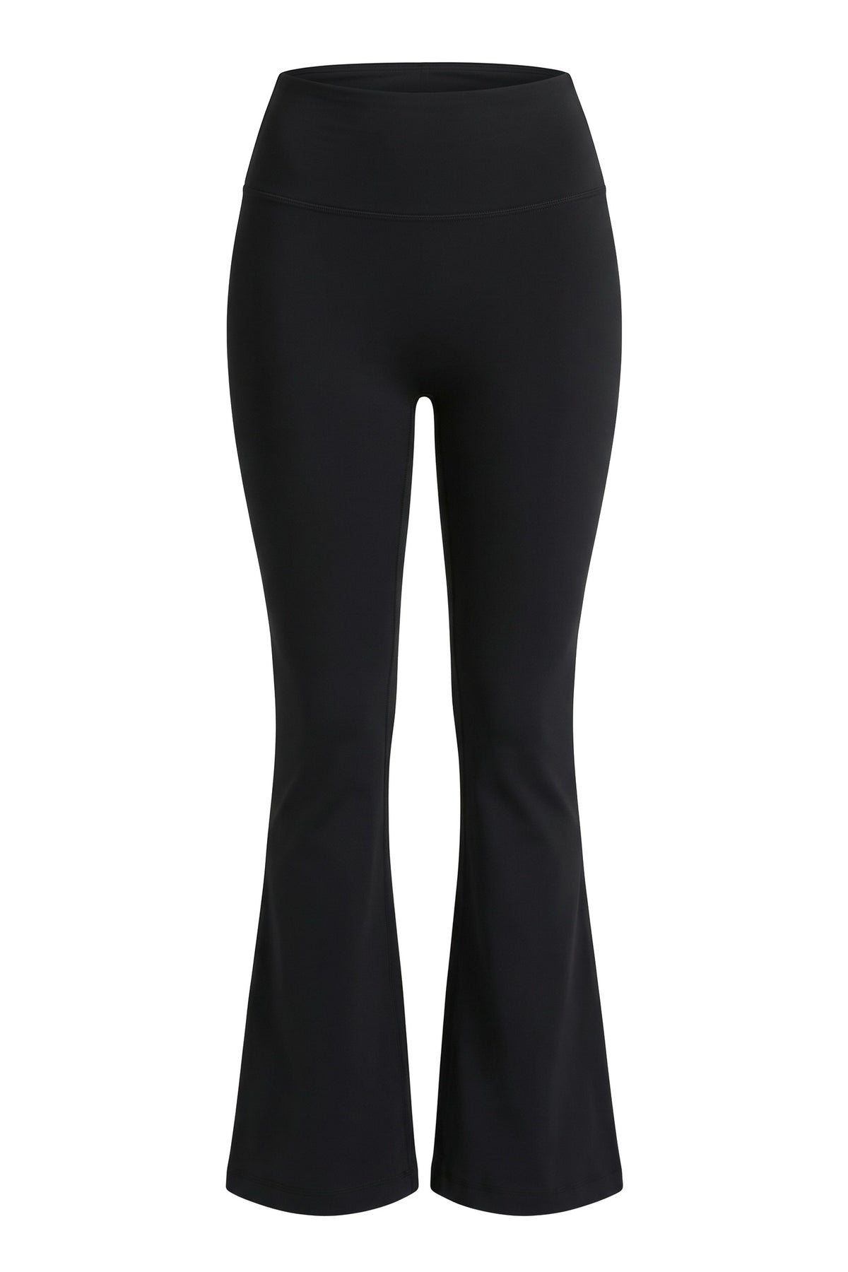 The Smooth Flare Legging in black, product only